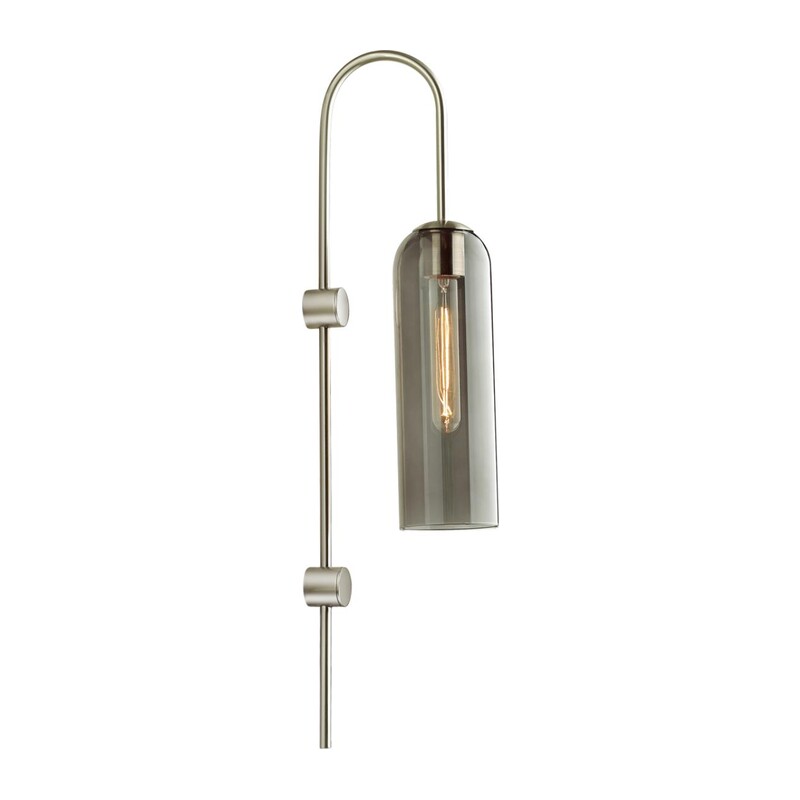 4805/1W PENDANT ODL21 407 никель/дымчатый Бра E27 1*60W VOSTI