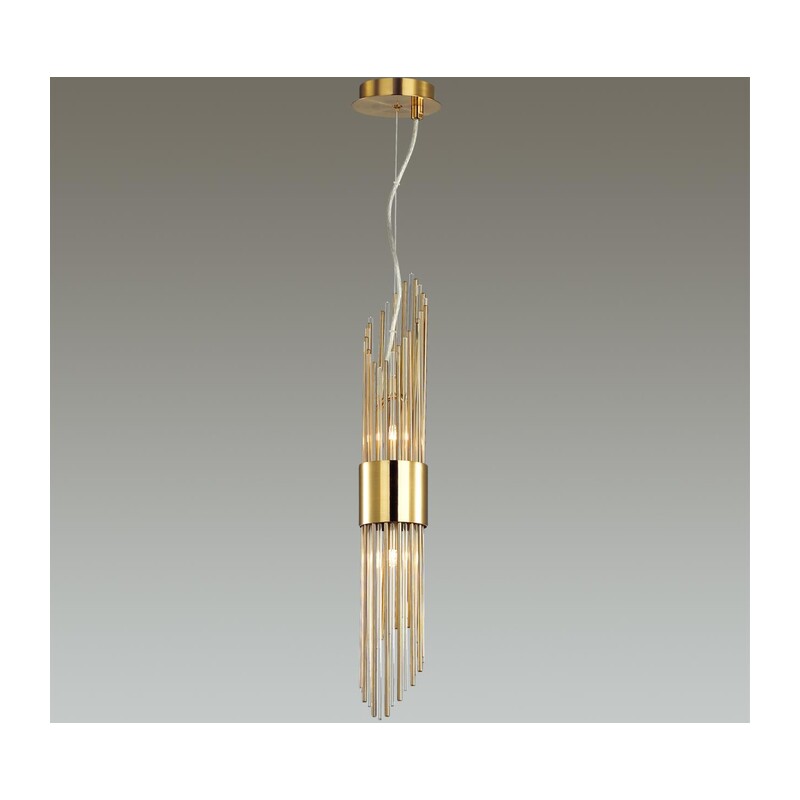 4847/2 HALL ODL21 420 золото/металл/стекло Подвес G9 2*40W FLAMBI 4