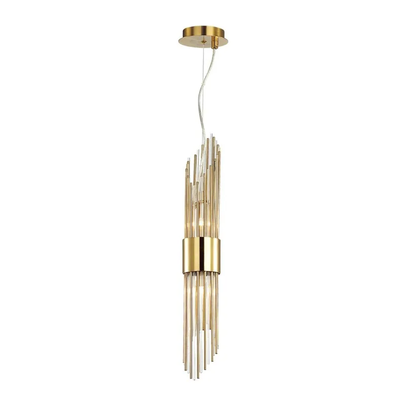 4847/2 HALL ODL21 420 золото/металл/стекло Подвес G9 2*40W FLAMBI
