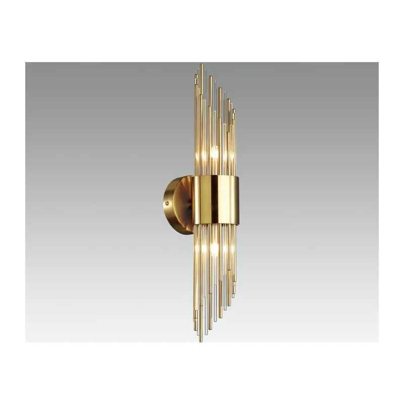 4847/2W HALL ODL21 420 золото/металл/стекло Бра G9 2*40W FLAMBI 2