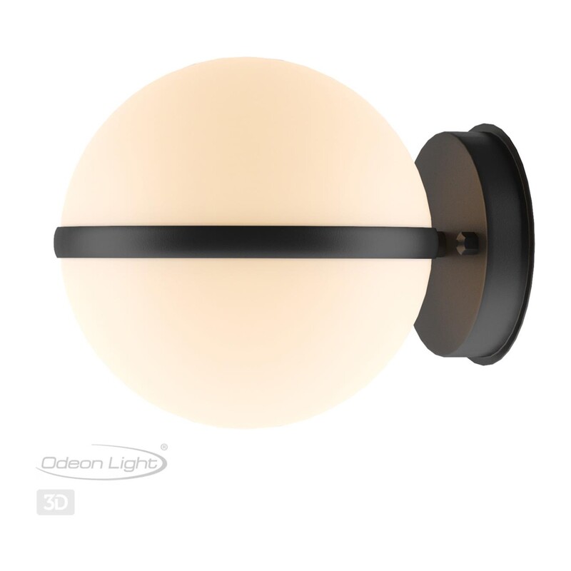 4832/1W NATURE ODL21 709 черный/акрил Ландшафтный настенный светильник E27 1*10W IP44 LOMEO LOMEO 2