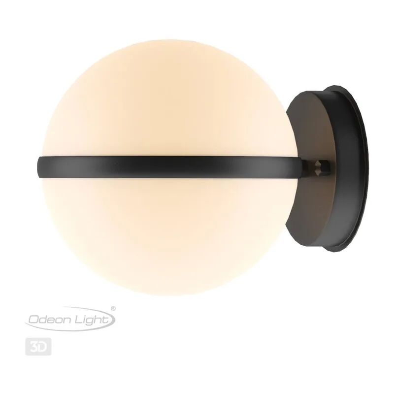 4832/1W NATURE ODL21 709 черный/акрил Ландшафтный настенный светильник E27 1*10W IP44 LOMEO LOMEO 4