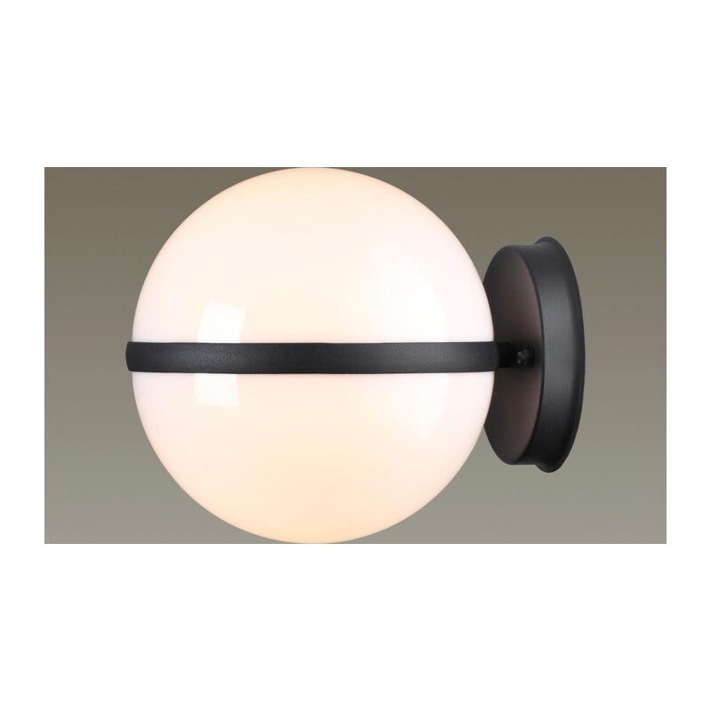 4832/1W NATURE ODL21 709 черный/акрил Ландшафтный настенный светильник E27 1*10W IP44 LOMEO LOMEO 4