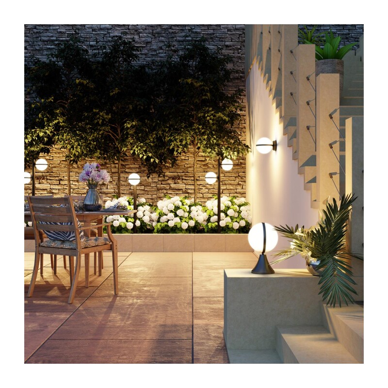 4832/1F NATURE ODL21 709 черный/акрил Ландшафтный светильник E27 1*10W IP44 LOMEO 5