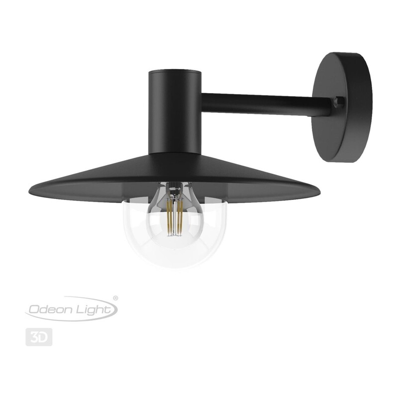 4833/1W NATURE ODL21 711 черный/стекло Ландшафтный настенный светильник E27 1*40W IP44 FURCADIA 2
