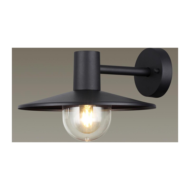 4833/1W NATURE ODL21 711 черный/стекло Ландшафтный настенный светильник E27 1*40W IP44 FURCADIA 4