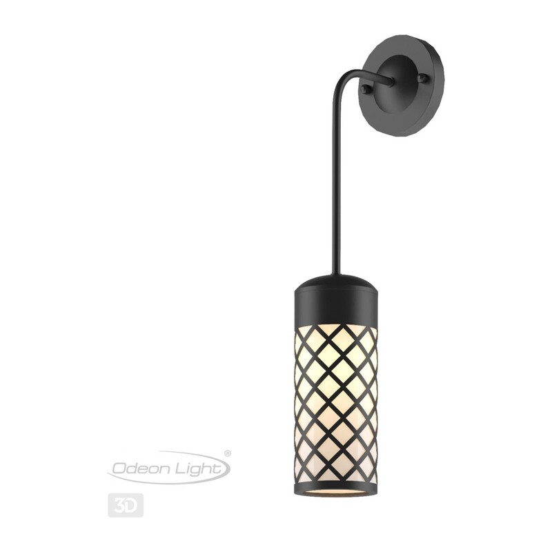 4834/1W NATURE ODL21 706 черный/стекло Ландшафтный настенный светильник E27 1*60W IP44 DUNES 2