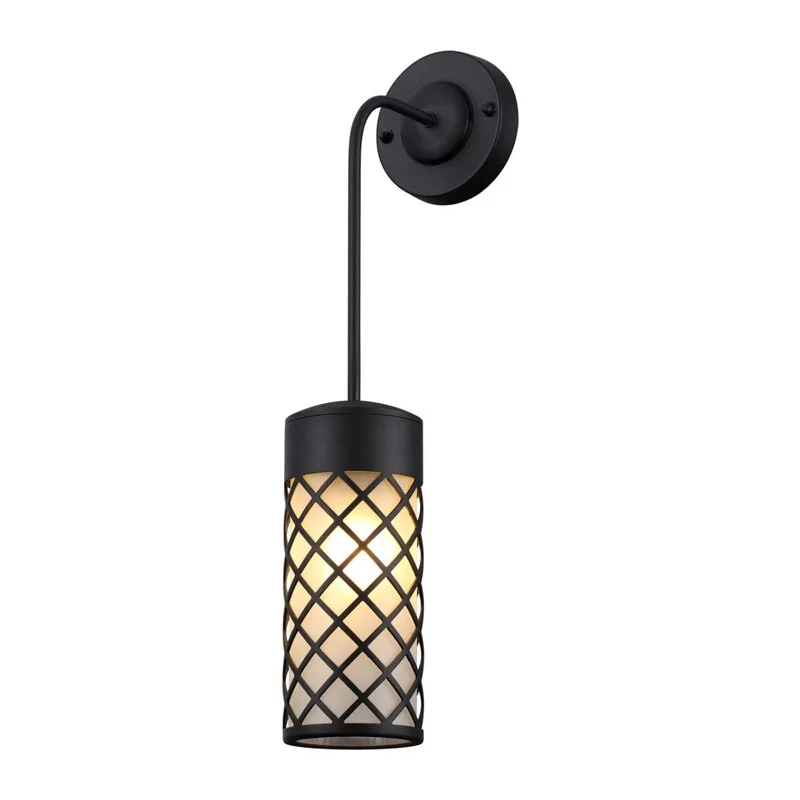 4834/1W NATURE ODL21 706 черный/стекло Ландшафтный настенный светильник E27 1*60W IP44 DUNES