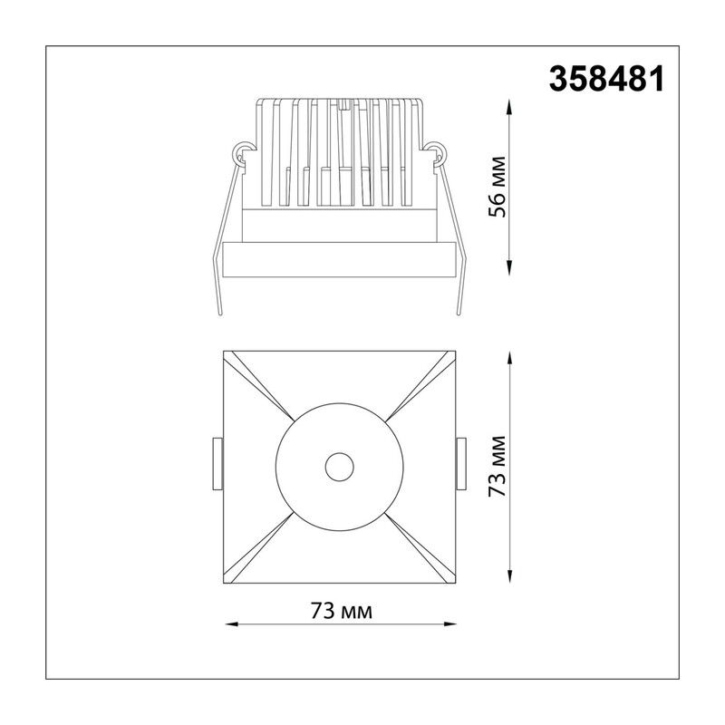 358481 SPOT NT21 542 черный Светильник встраиваемый IP44 LED 3000K 10W 100-265V METIS 2
