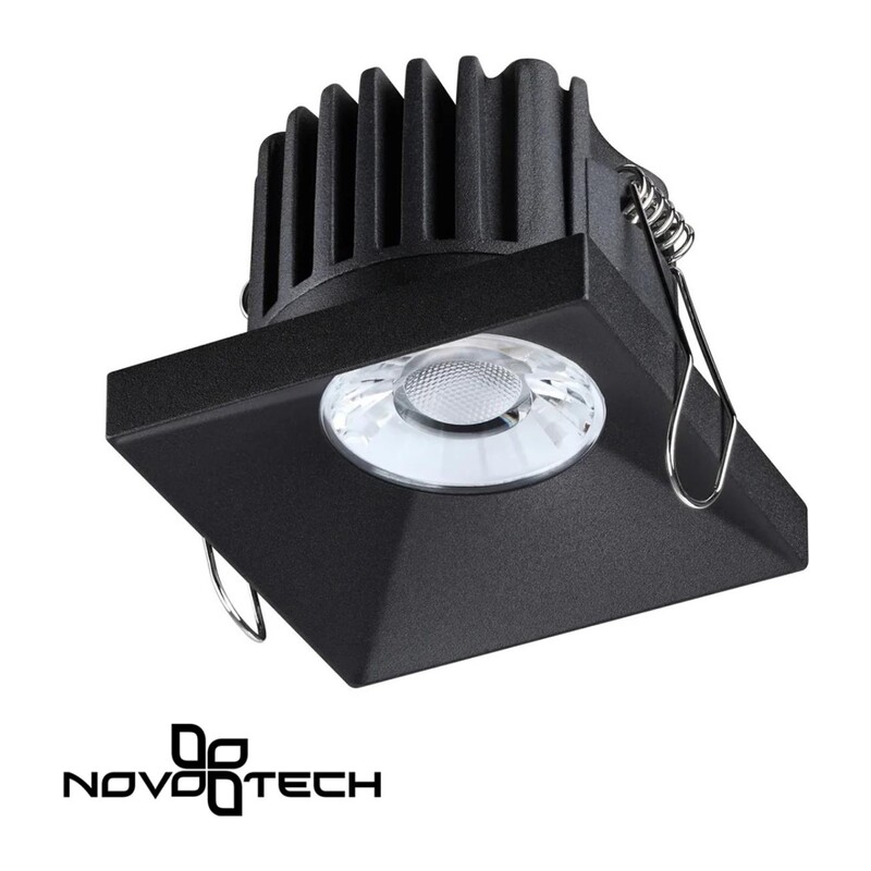 358481 SPOT NT21 542 черный Светильник встраиваемый IP44 LED 3000K 10W 100-265V METIS