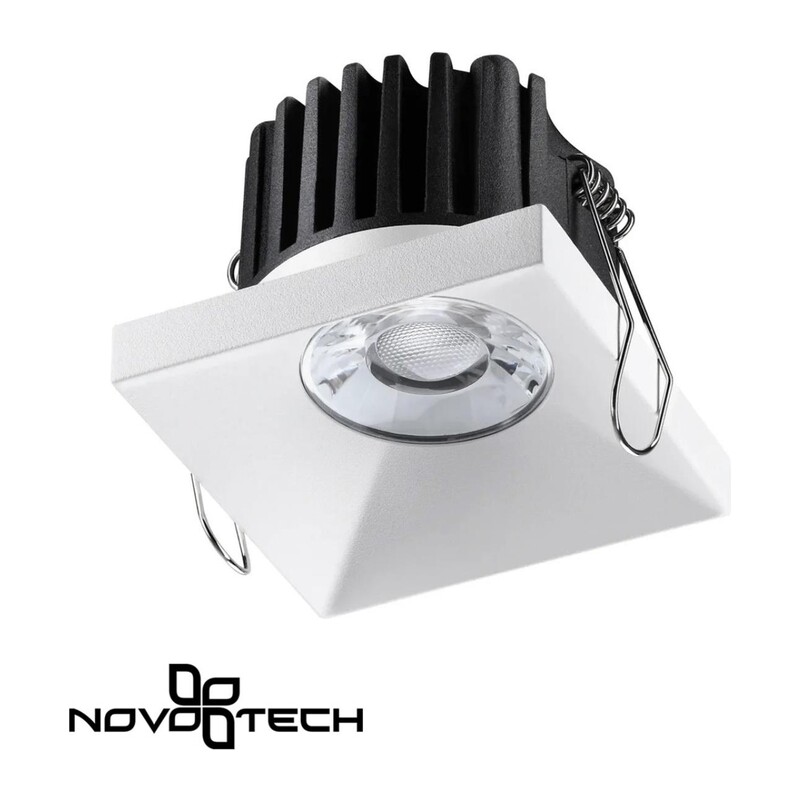 358482 SPOT NT21 542 белый Светильник встраиваемый IP44 LED 3000K 10W 100-265V METIS