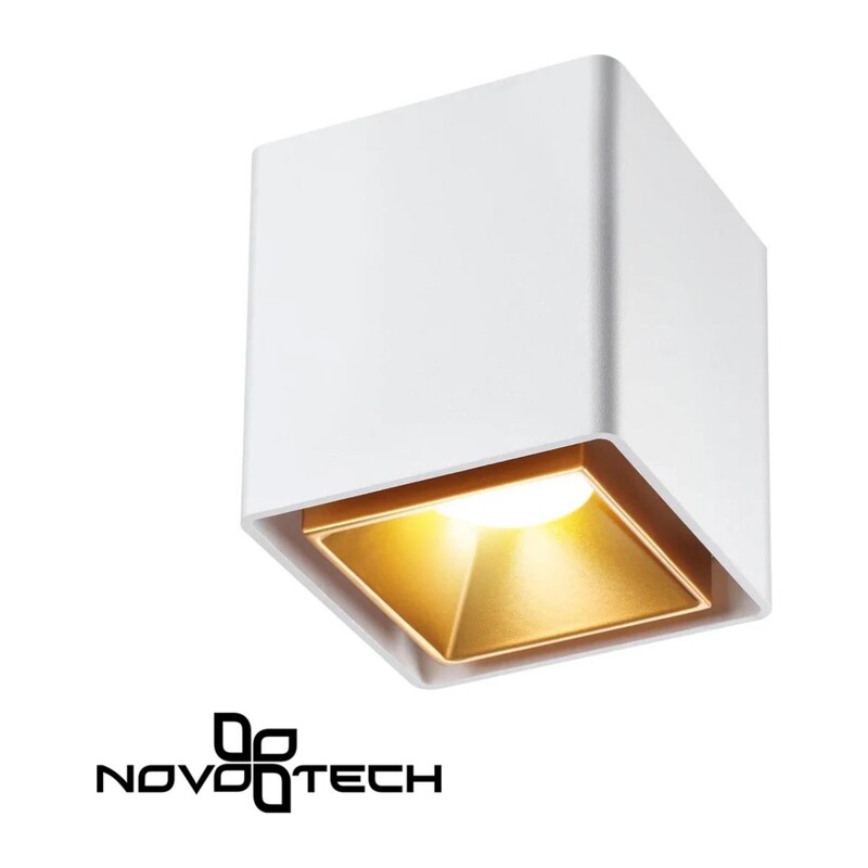 358488 OVER NT20 442 белый/золото Светильник накладной IP20 LED 4000K 10W 220V RECTE