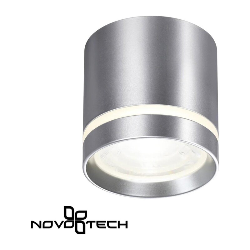 358493 OVER NT20 448 серебро Светильник накладной IP20 LED 4000K 12W 220V ARUM