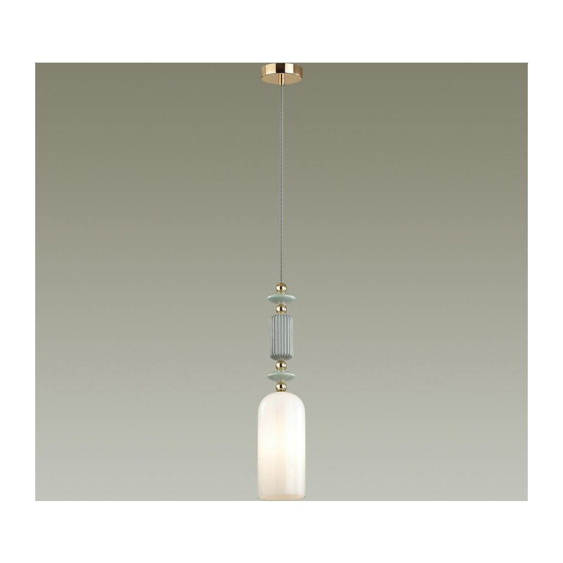 4861/1A CLASSIC ODL_EX21 131 золото/разноцветн./керамика/стекло Подвес E14 1*40W CANDY 4