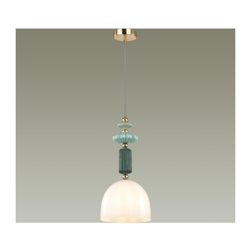 4861/1C CLASSIC ODL_EX21 131 золото/разноцветн./керамика/стекло Подвес E14 1*40W CANDY 4