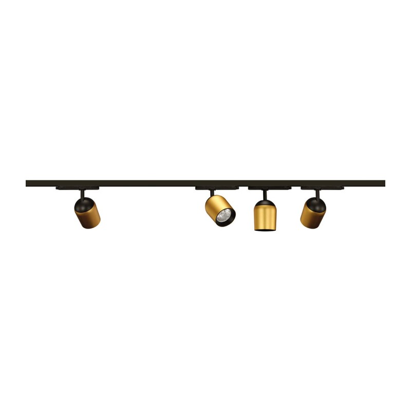 358516 PORT NT21 285 золото Светильник трековый однофазный трехжильный IP20 LED 4000K 25W 220V KAMP 4