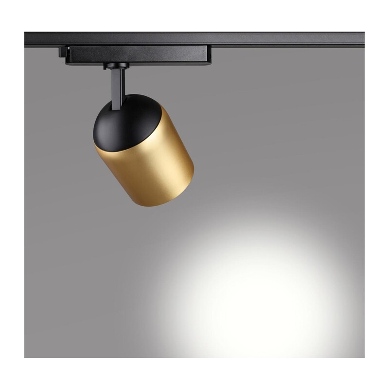 358516 PORT NT21 285 золото Светильник трековый однофазный трехжильный IP20 LED 4000K 25W 220V KAMP