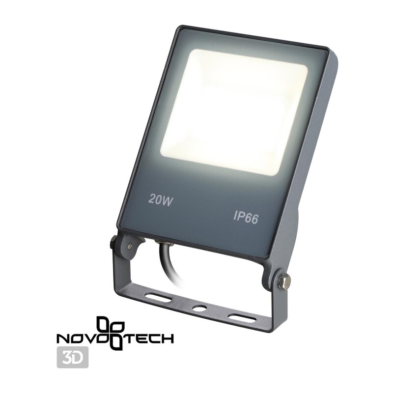 358577 STREET NT21 764 темно-серый Ландшафтный светильник (прожектор) IP66 LED 20W 4000K 100-300V ARMIN