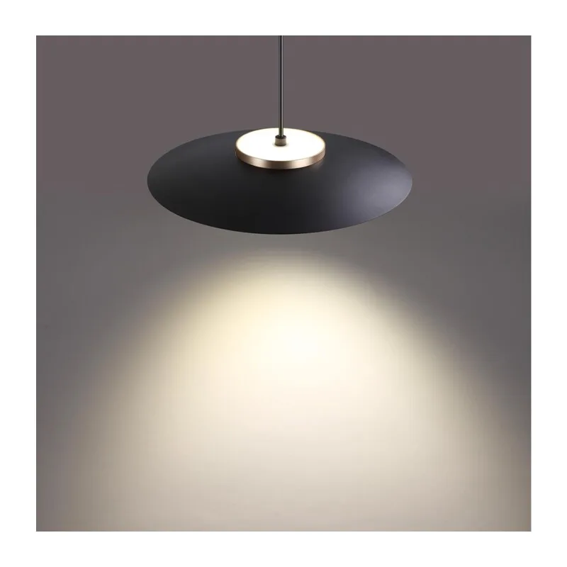 358591 OVER NT21 440 черный/золото Светильник накладной светодиодный, провод 2м IP20 LED 4000K 18W 220-240V PILZ