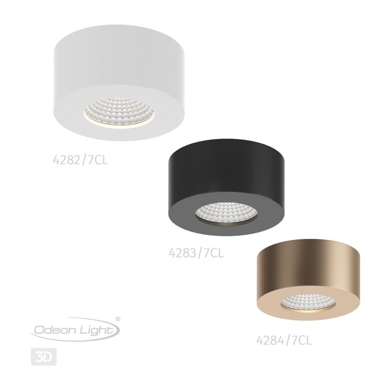 4284/7CL HIGHTECH ODL22 337 золотистый/металл Потолочный светильник IP20 LED 7W 781Лм 3000K BENE 2