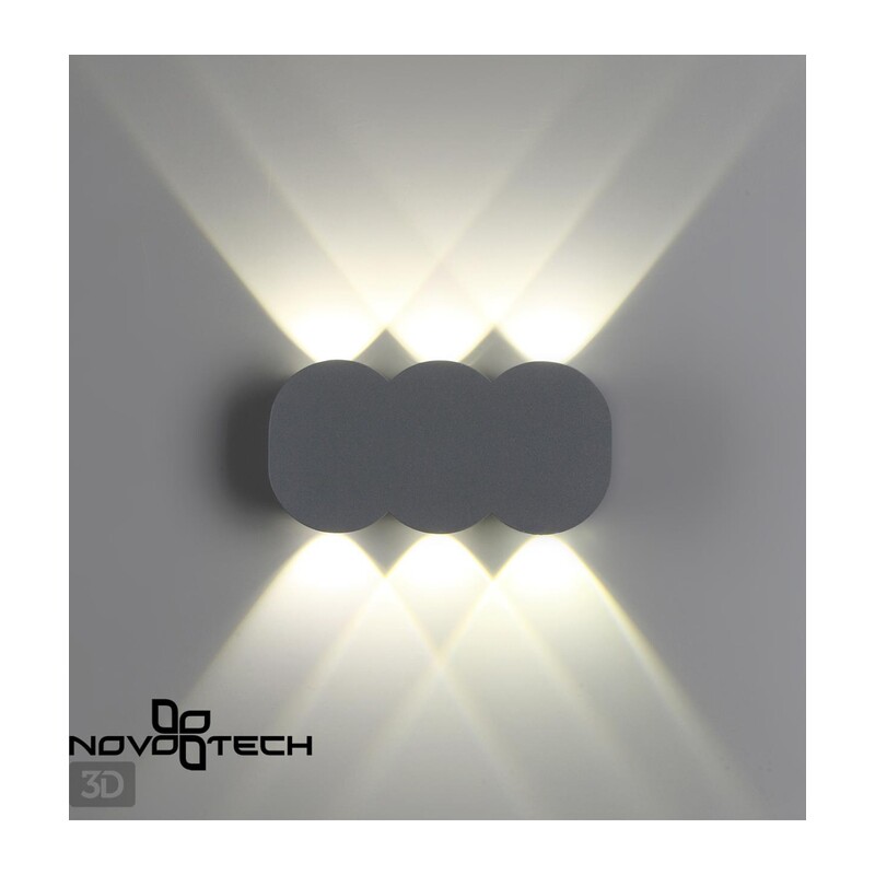 358560 STREET NT21 734 темно-серый Ландшафтный настенный светильник IP54 LED 4000K 6W 85-265V CALLE 2