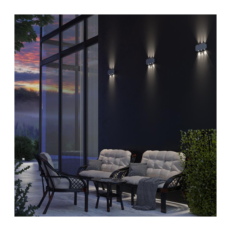 358560 STREET NT21 734 темно-серый Ландшафтный настенный светильник IP54 LED 4000K 6W 85-265V CALLE 5