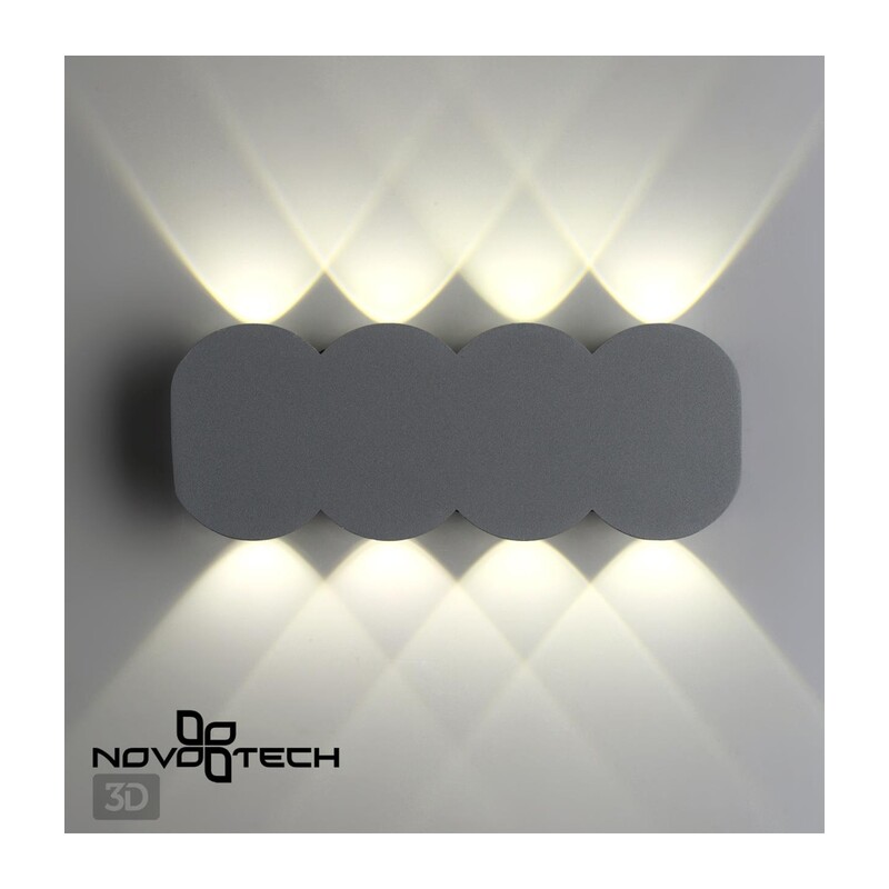358561 STREET NT21 734 темно-серый Ландшафтный настенный светильник IP54 LED 4000K 8W 85-265V CALLE 2