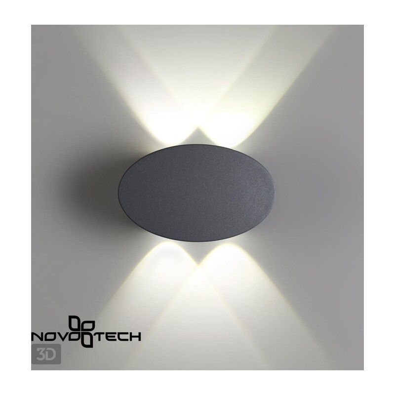 358562 STREET NT21 734 темно-серый Ландшафтный настенный светильник IP54 LED 4000K 4W 85-265V CALLE 2