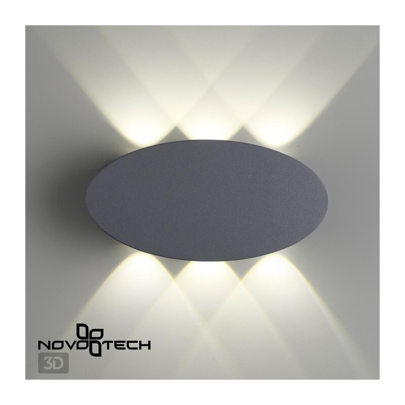 358563 STREET NT21 734 темно-серый Ландшафтный настенный светильник IP54 LED 4000K 6W 85-265V CALLE 2