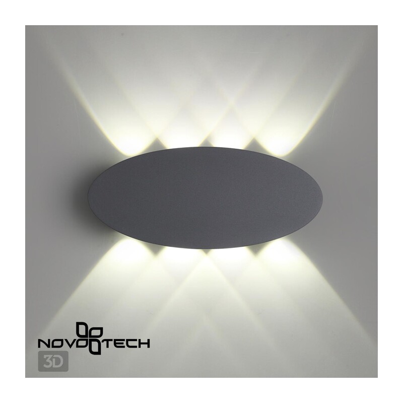 358564 STREET NT21 378 темно-серый Ландшафтный настенный светильник IP54 LED 4000K 8W 85-265V CALLE 2