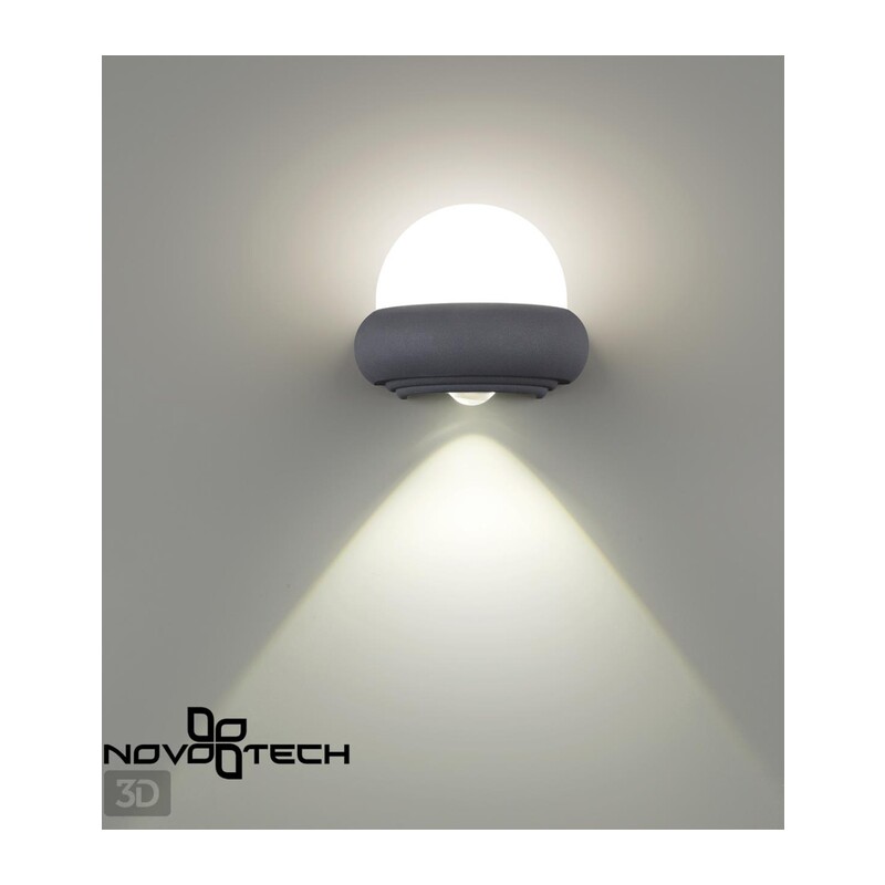 358566 STREET NT21 379 темно-серый Ландшафтный настенный светильник IP54 LED 4000K 7W 85-265V CALLE 2
