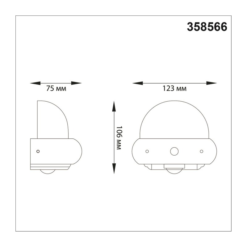 358566 STREET NT21 379 темно-серый Ландшафтный настенный светильник IP54 LED 4000K 7W 85-265V CALLE 3