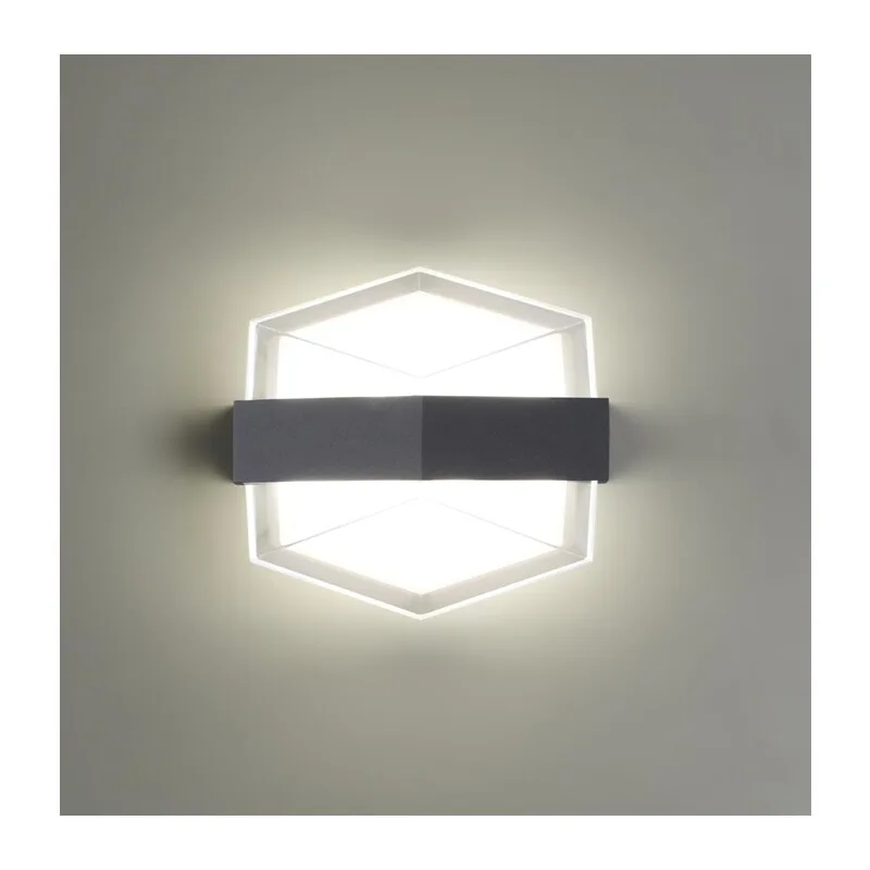 358574 STREET NT21 728 темно-серый Ландшафтный настенный светильник IP54 LED 4000K 12W 85-265V KAIMAS