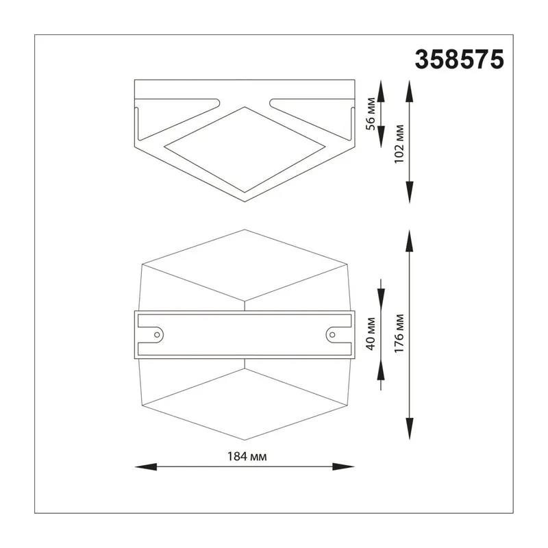 358575 STREET NT21 728 темно-серый Ландшафтный настенный светильник IP54 LED 4000K 12W 85-265V KAIMAS 2