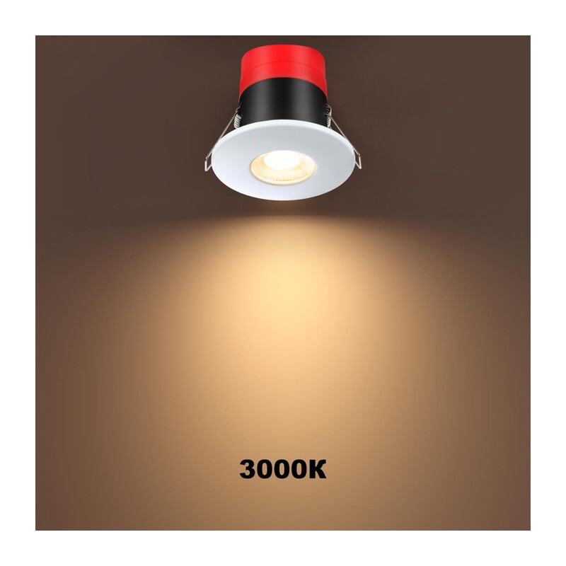 358639 SPOT NT21 520 белый Светильник встраиваемый светодиодный диммируемый, смена цв. температуры IP65 LED 3000К\4000К\5000К 8W 220V REGEN