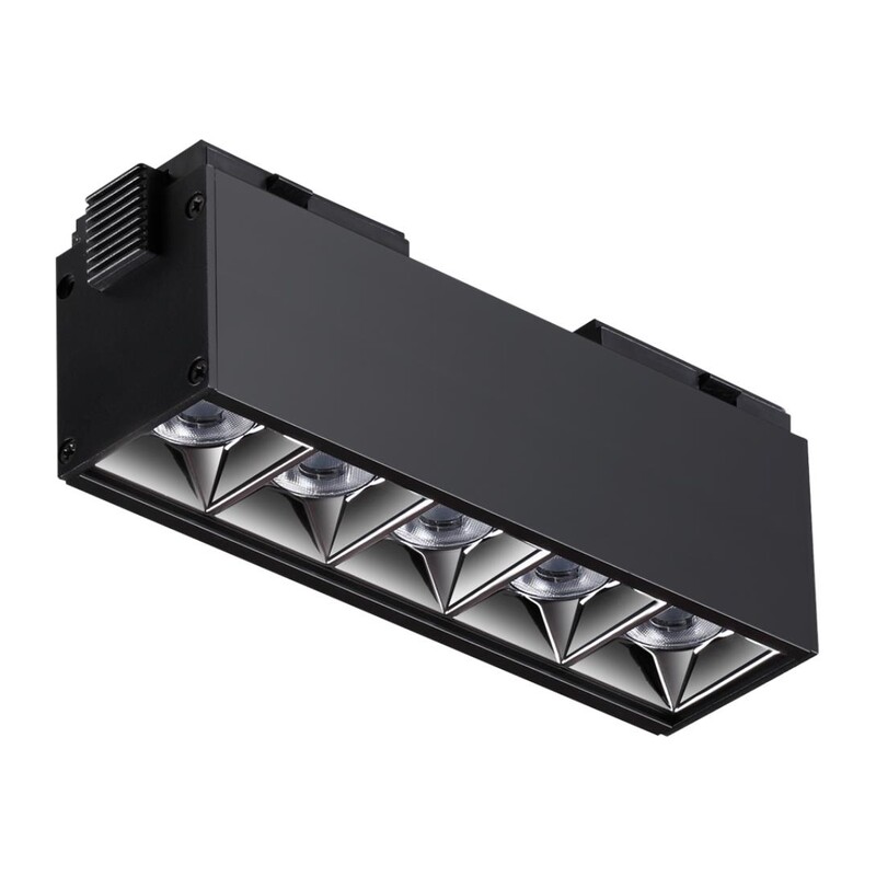 358523 SHINO NT21 082 черный Трековый светильник для низковольного шинопровода IP20 LED 4000K 10W 48V KIT 3