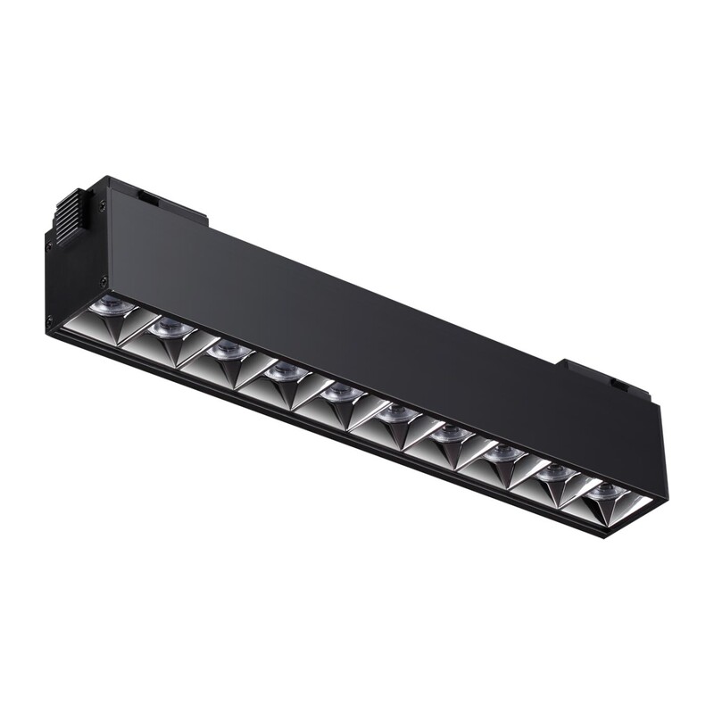 358524 SHINO NT21 082 черный Трековый светильник для низковольного шинопровода IP20 LED 4000K 20W 48V KIT 3