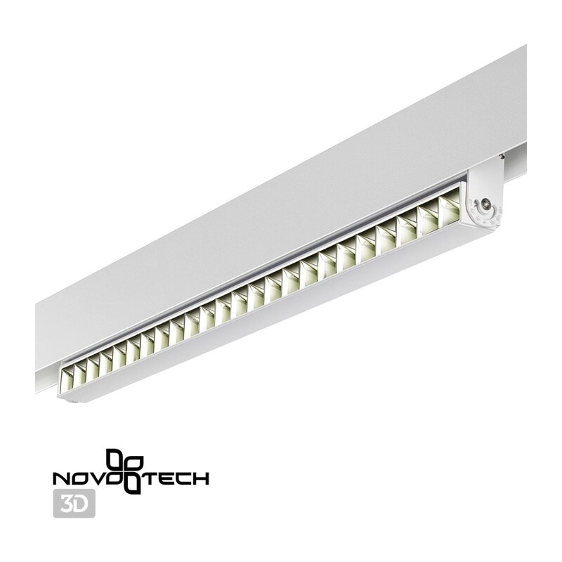 358544 SHINO NT21 072 белый Трековый светильник для низковольного шинопровода IP20 LED 4000K 24W 48V FLUM