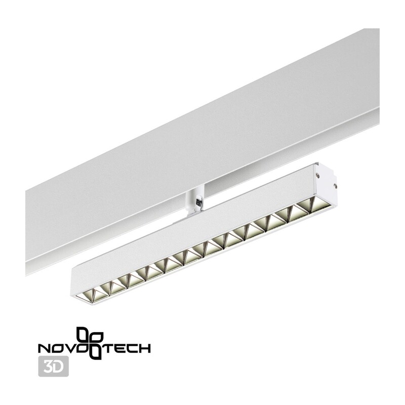 358609 SHINO NT21 045 белый Трековый светильник для низковольного шинопровода IP20 LED 4000K 12W 48V FLUM 3