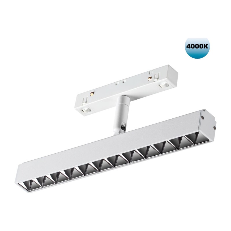 358609 SHINO NT21 045 белый Трековый светильник для низковольного шинопровода IP20 LED 4000K 12W 48V FLUM 5