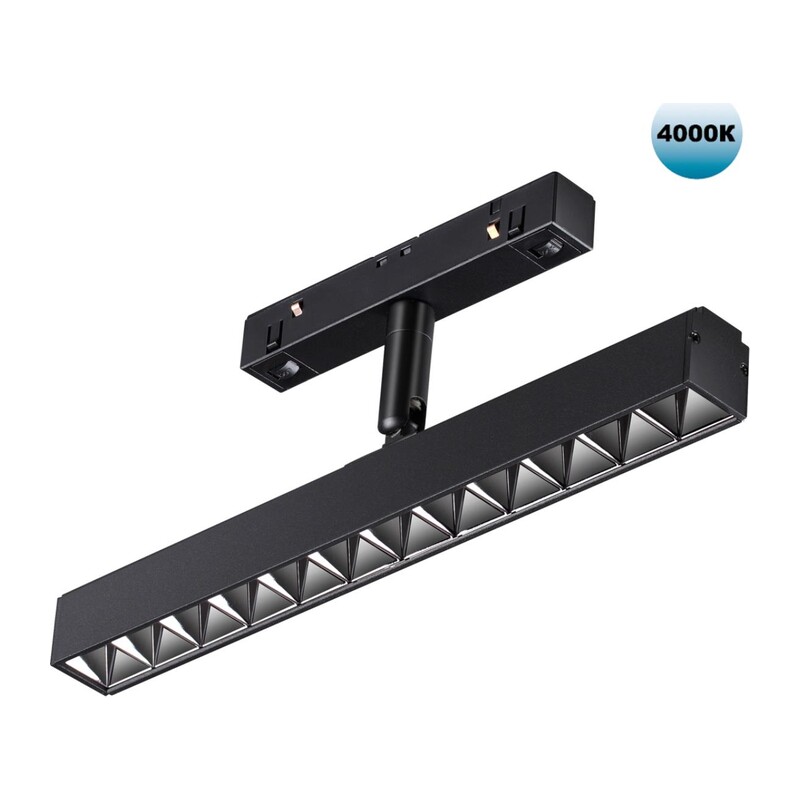 358610 SHINO NT21 045 черный Трековый светильник для низковольного шинопровода IP20 LED 4000K 12W 48V FLUM 5