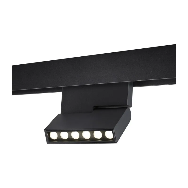 358628 SHINO NT21 065 черный Трековый низковольтный св-к диммируемый с ДУ, со сменой цв.температуры IP20 LED 3000~6500К 12W 48V FLUM 2