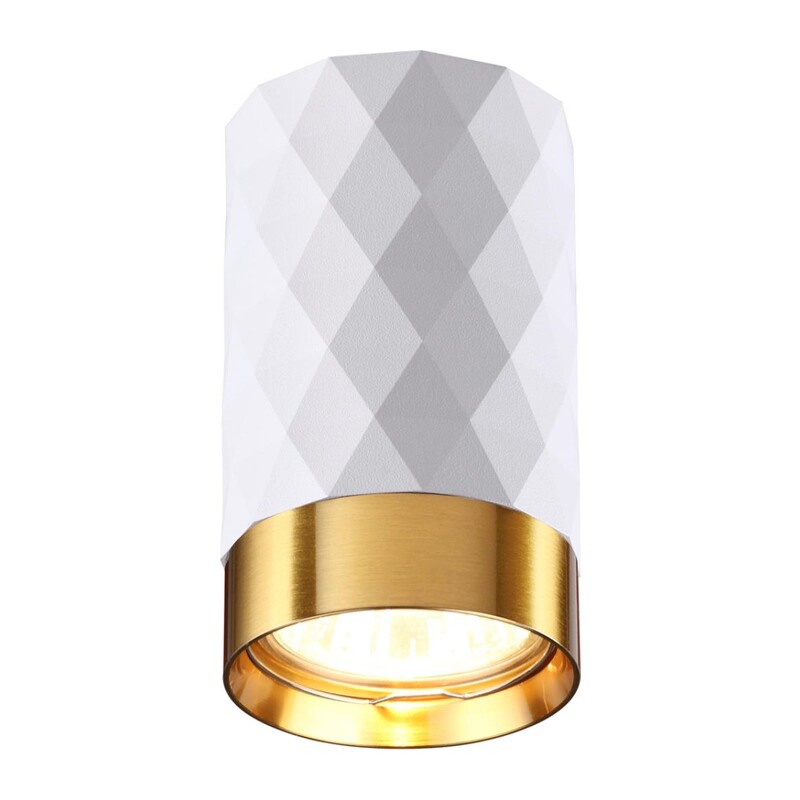 4286/1C HIGHTECH ODL22 329 белый/золотистый/металл Потолочный светильник IP20 LED GU10 max 10W AD ASTRUM