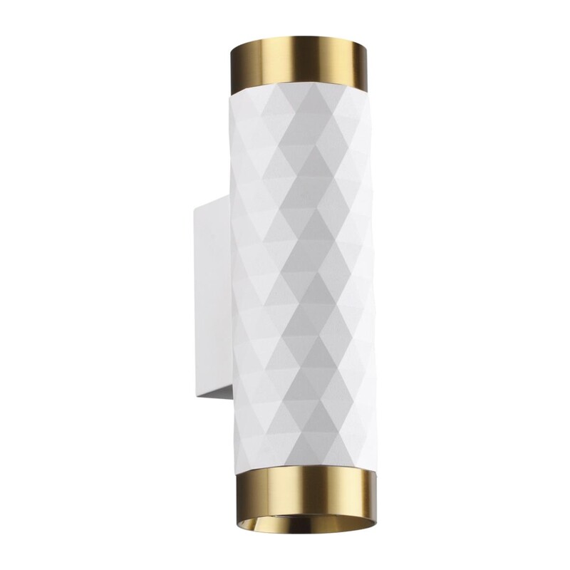 4286/2W HIGHTECH ODL22 000 белый/золотистый/металл Настенный светильник IP20 LED GU10 max 2*10W AD ASTRUM 5