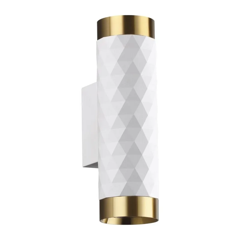 4286/2W HIGHTECH ODL22 000 белый/золотистый/металл Настенный светильник IP20 LED GU10 max 2*10W AD ASTRUM