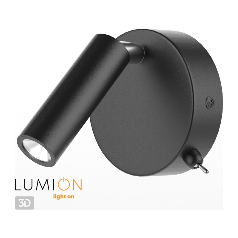 5220/3WL LEDIO LN22 000 черный Бра с выкл. LED 3W 3000K 330Лм  220V CHASE