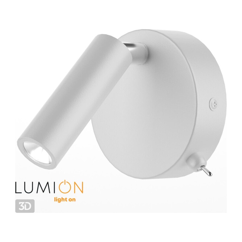 5221/3WL LEDIO LN22 000 белый Бра с выкл. LED 3W 3000K 330Лм  220V CHASE