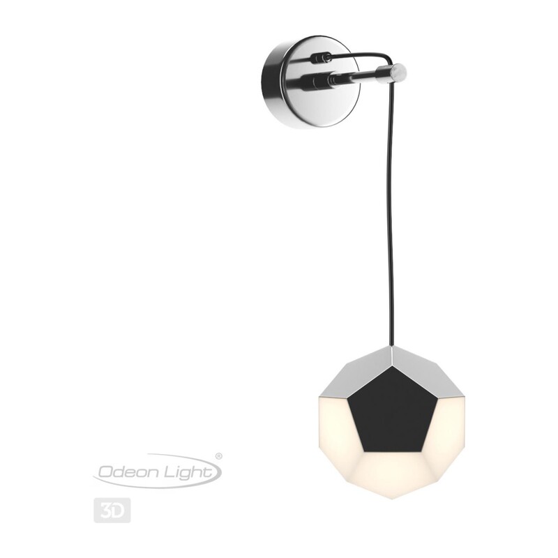 4304/7WL HIGHTECH ODL22 000 хром Настенный светильник IP20 LED 7W 420Лм IP20 4000K BINGO 2