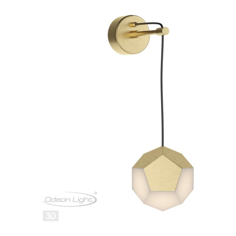 4305/7WL HIGHTECH ODL22 000 золото Настенный светильник LED 7W 420Лм IP20 BINGO 2