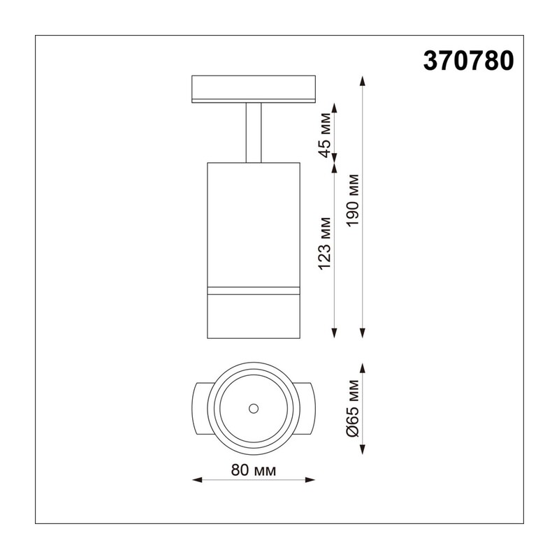 370780 PORT NT21 288 золото Светильник трековый однофазный трехжильный IP20 GU10 9W 235V ELINA 3